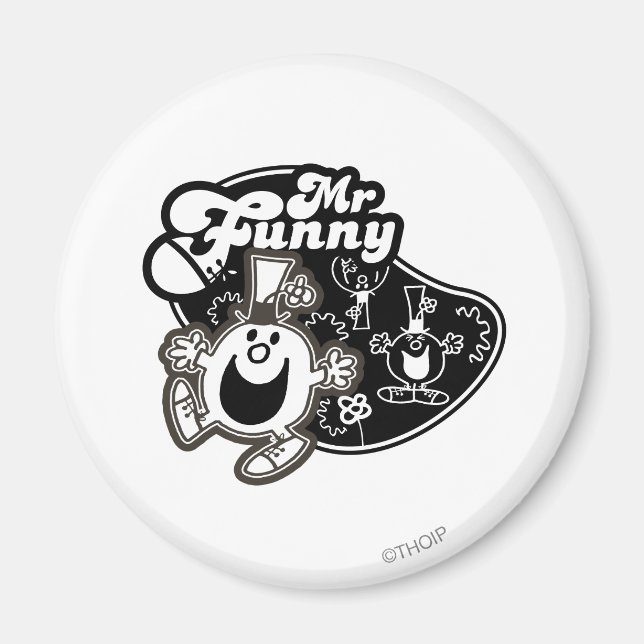 Aimant Noir & Blanc M. Funny (Devant)