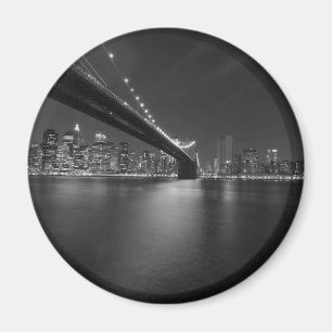Aimant Noir blanc New York City Skyline
