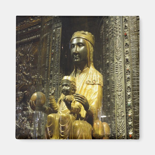 aimant noir de Montserrat de madonna (Devant)