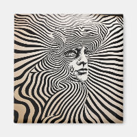 Noir et blanc Conception psychédélique