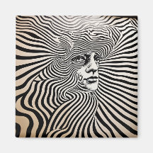 Noir et blanc Conception psychédélique