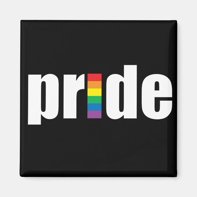 Aimant noir Pride (Devant)