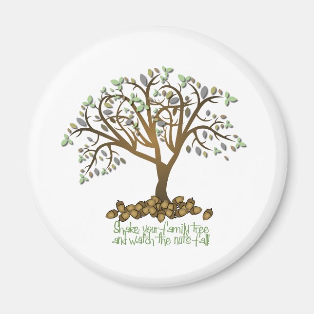 Aimant Noix d'arbre familial (Devant)