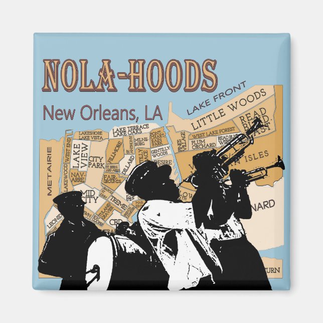 Aimant Nola Hoods Brass Band (Devant)