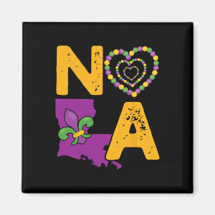 Aimant Nola New Orleans 504 Mardi Gras
