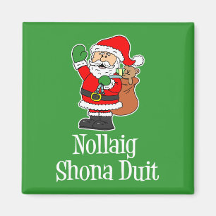 Aimant Nollaig Shona Duit Irish Christmas Père Noël