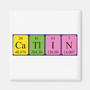 Aimant Nom d'aimant de table périodique du catalogue