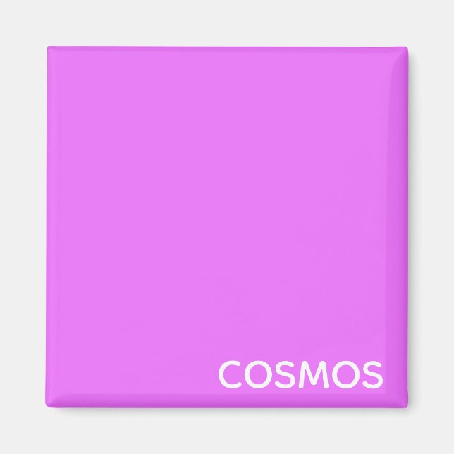 Aimant Nom de couleur pourpre cosmos (Devant)