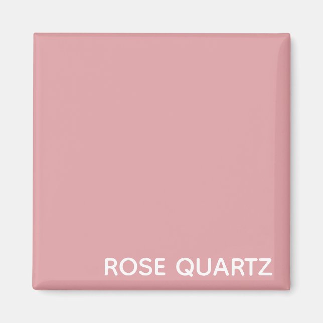 Aimant Nom de couleur rose quartz rose (Devant)