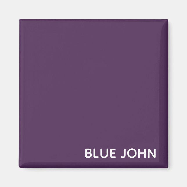 Aimant Nom de la couleur violette de Blue John (Devant)