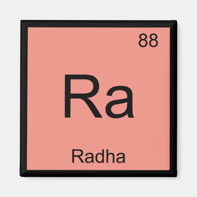 Aimant Nom de radar Chimie Élément Tableau périodique (Devant)