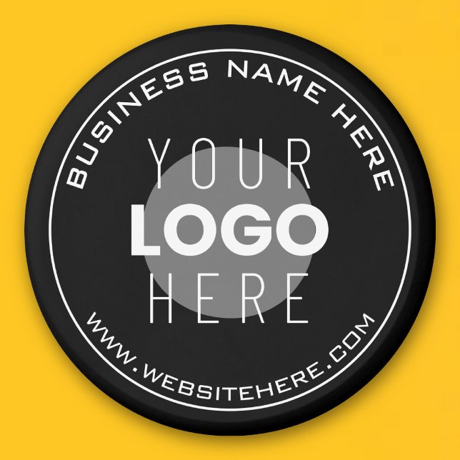 Aimant Nom de votre entreprise, site Web + image téléchar (Créateur téléchargé)