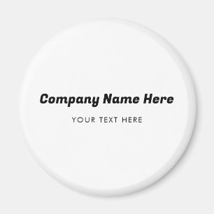 Aimant Nom du logo de l'entreprise Entreprise Promotion E