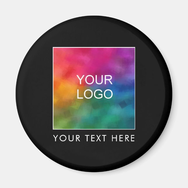 Aimant Nom du membre employé du personnel du logo de l'en (Devant)