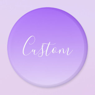 Aimant Nom du script curatif et Ombre violet clair modifi