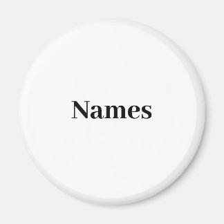 Aimant Nom personnalisé Texte personnalisé
