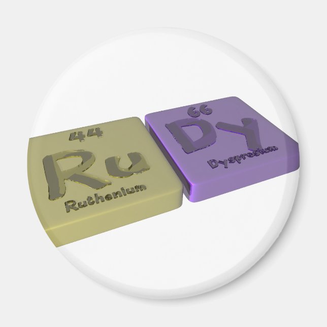 Aimant nom-Rudy-Ru-Dy-Ruthenium-Dysprosium (Devant)