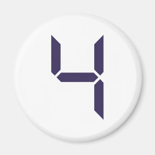 Aimant Nombre - Quatre - 4