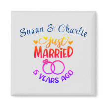 Noms personnalisés du 5e anniversaire du Mariage