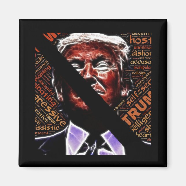 Aimant Non à Donald Trump en tant que président (Devant)