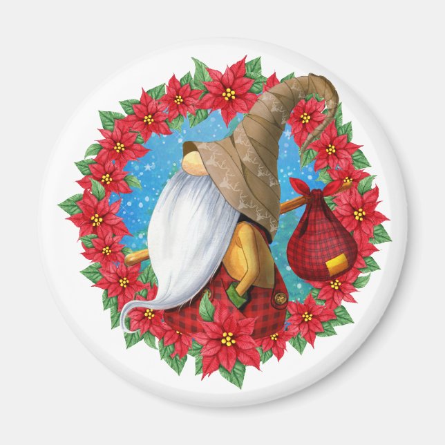 Aimant Nordic Christmas Gnome (Devant)