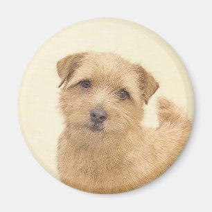 Aimant Norfolk Terrier Peinture - Art Chien original