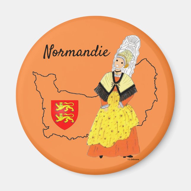 Aimant Normandie, Dieppe, France (Devant)