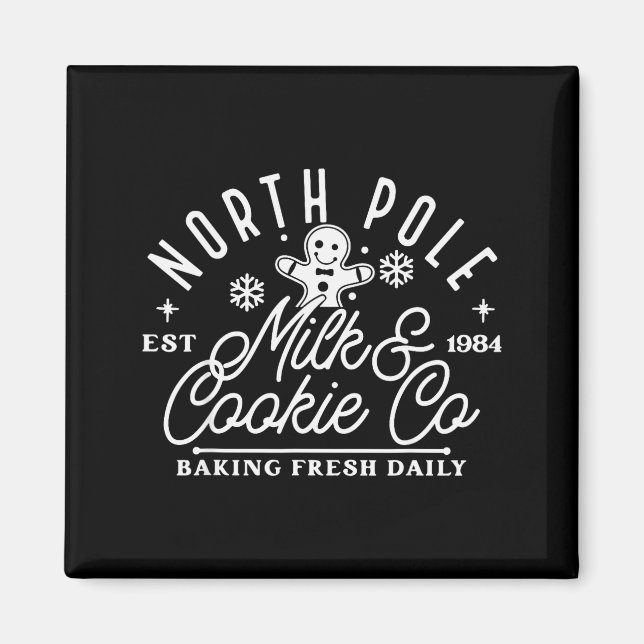 Aimant North Le Milk And Cookie Co Funny Baking Christmas (Devant)