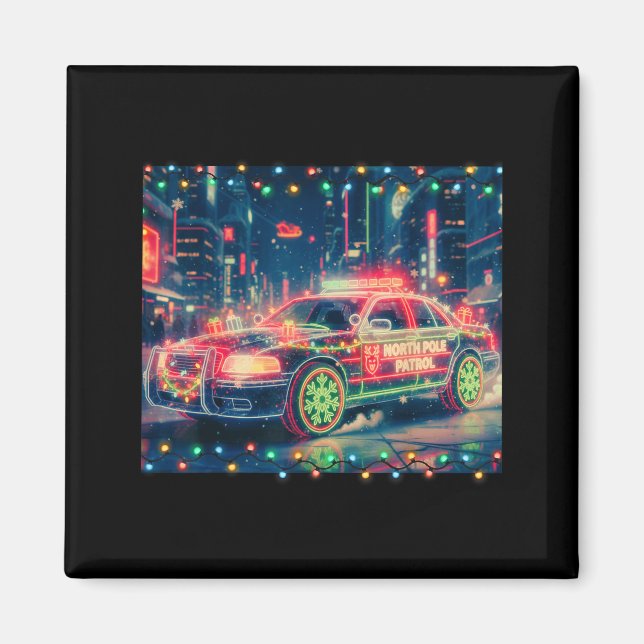 Aimant North Le Patrol Christmas Car Tee  (Devant)