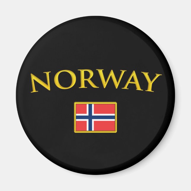 Aimant Norvège d'or (Devant)