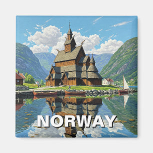Aimant Norvège Stave Church Travel