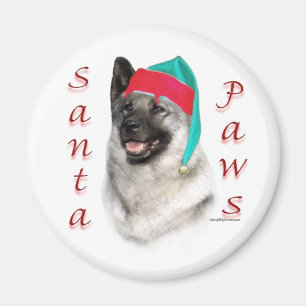 Aimant Norvégien Elkhound Père Noël Paws