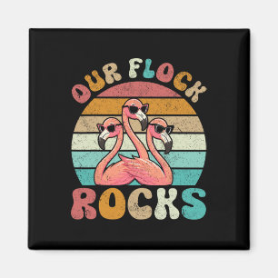 Aimant Nos Flock Rocks Flamant rose Correspondant Vacance