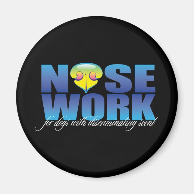 Aimant Nosework pour chiens avec parfum discriminatoire (Devant)