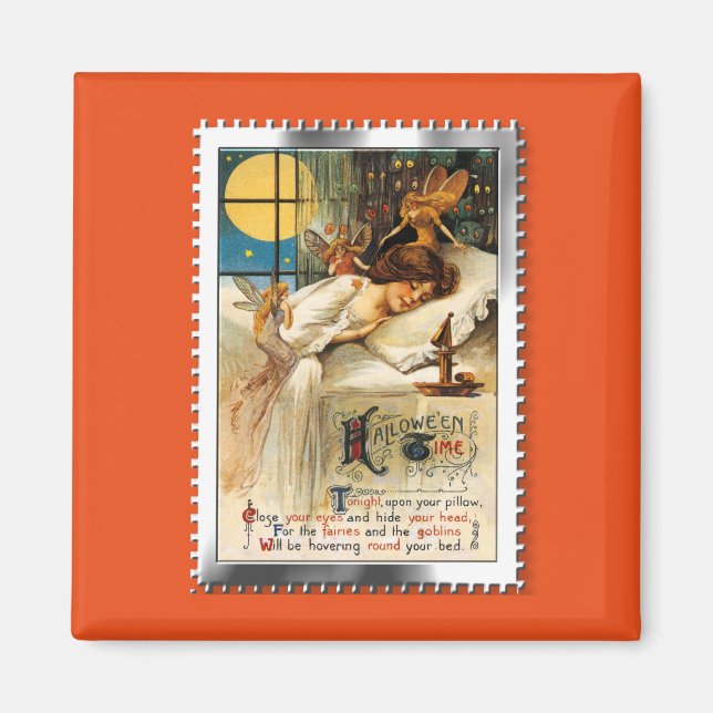 Aimant Nostalgale Halloween Swood Goblins et fées (Devant)