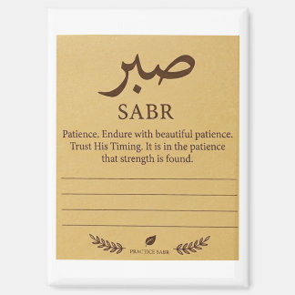 Aimant Note adhésive Sabr