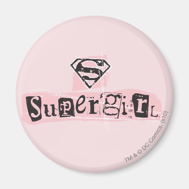Aimant Note de rançon du logo Supergirl (Devant)
