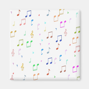 Aimant Notes et symboles de musique