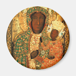 Aimant Notre-Dame de Czestochowa Black Madonna Pologne do