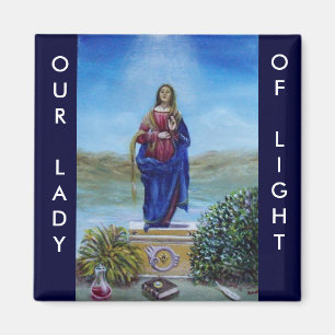 Aimant NOTRE DAME DE LA LUMIÈRE Vierge de l'Immaculée Con