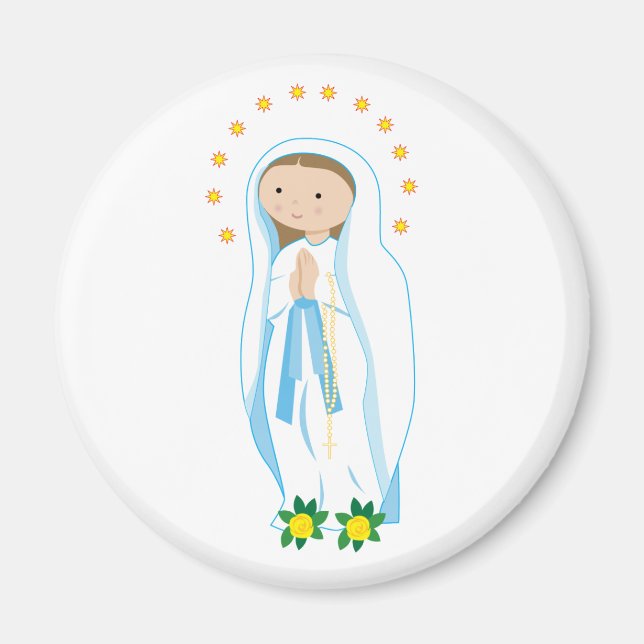Aimant Notre Dame de Lourdes (Devant)