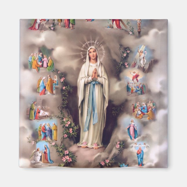 Aimant Notre Dame de Lourdes (Devant)