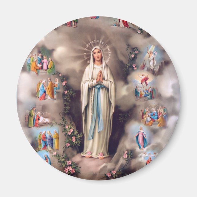Aimant Notre Dame de Lourdes (Devant)