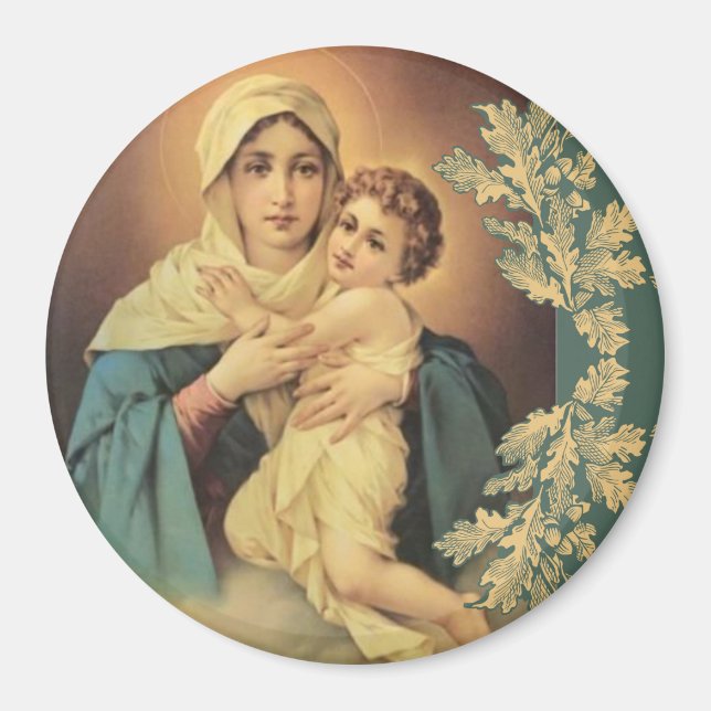 Aimant Notre-Dame de Schoenstatt Vierge Marie Jésus Mère (Devant)