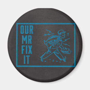Aimant Notre M. Fix it Blue Chalkboard
