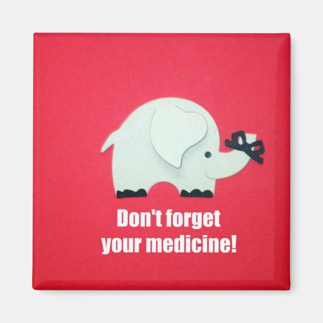 Aimant N'oublie pas ton médicament ! (Devant)