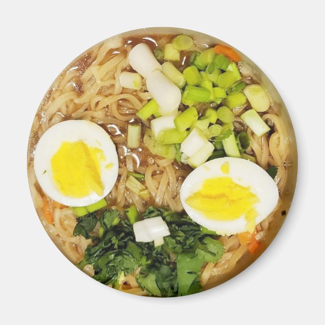 Aimant Nouilles, Ramen Funny Soupe Photo (Devant)