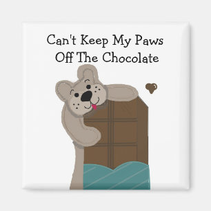 Aimant Nounours Nibbling Chocolat