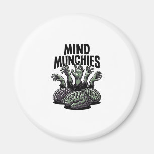 Aimant Nourriture de cerveau de mort-vivant Vintage Mains