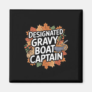 Aimant Nourriture drôle de Thanksgiving - Capitaine de la